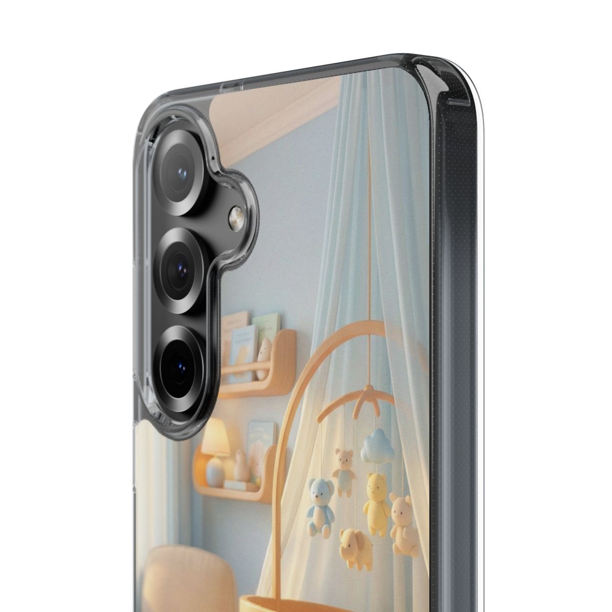 Clear Impact-Resistant Cases - Soft Blue Clear Phone Case...
