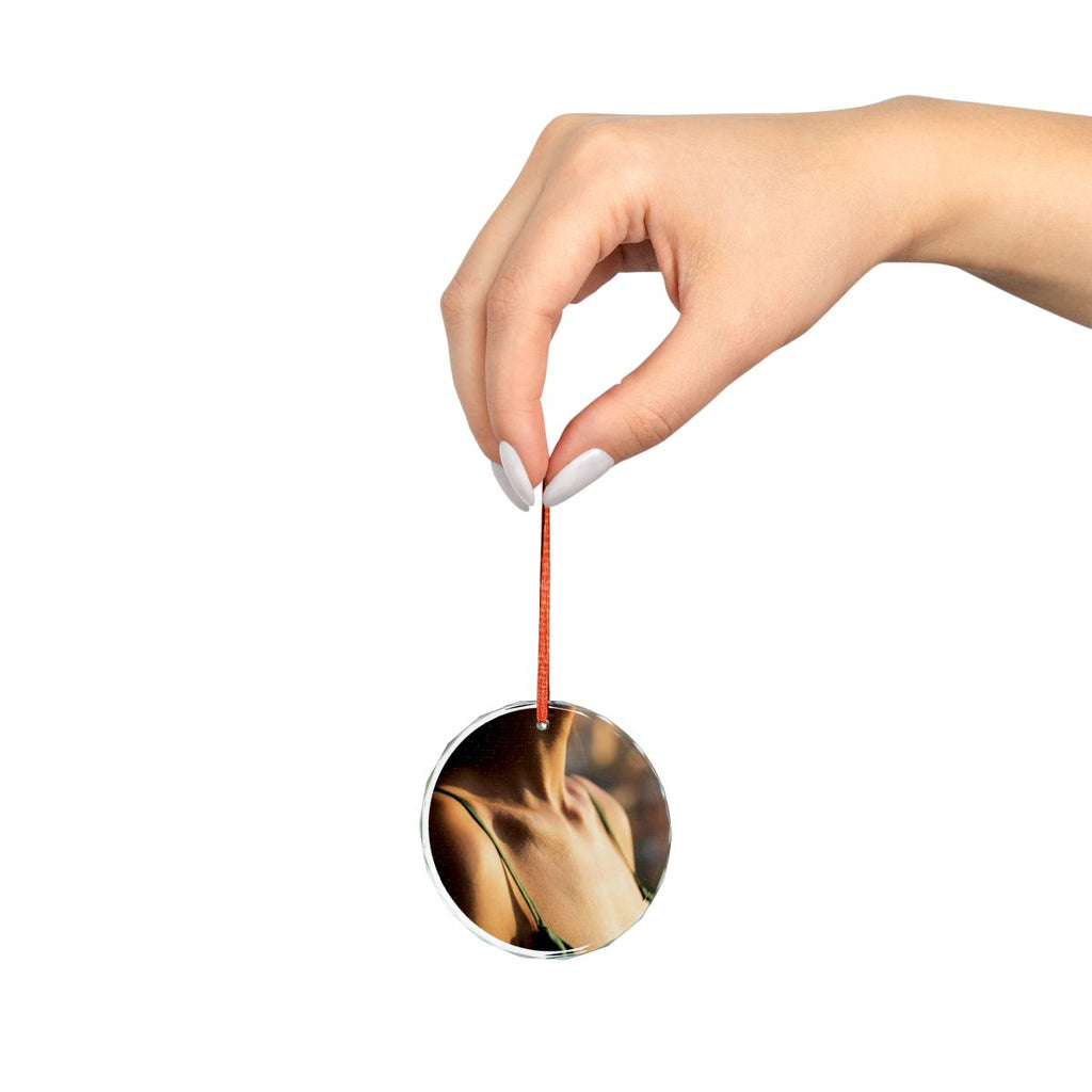Crystal Glass Ornament - Golden Hour Glow