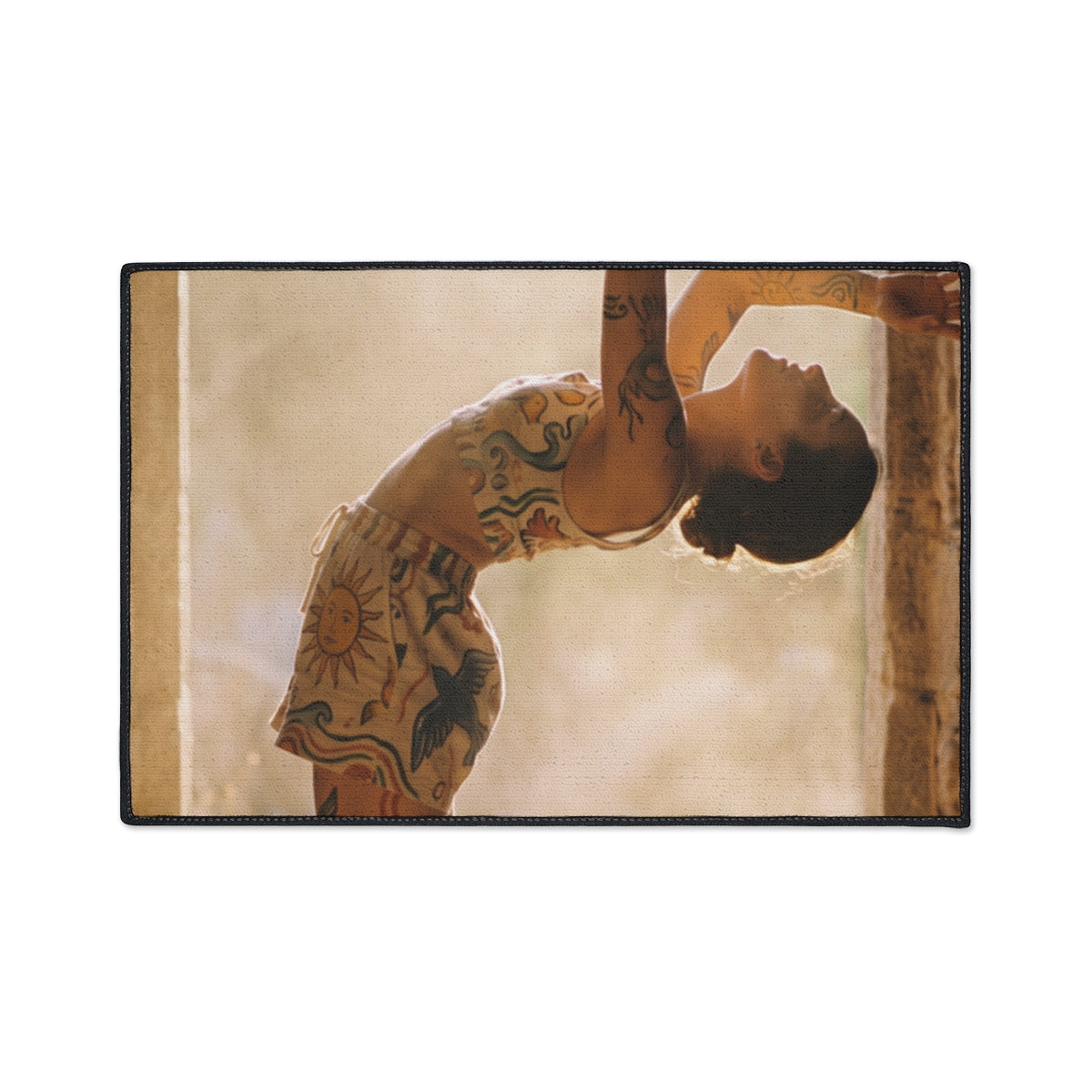 Heavy Duty Floor Mat - Solstice Ritual Golden Hour Art |...