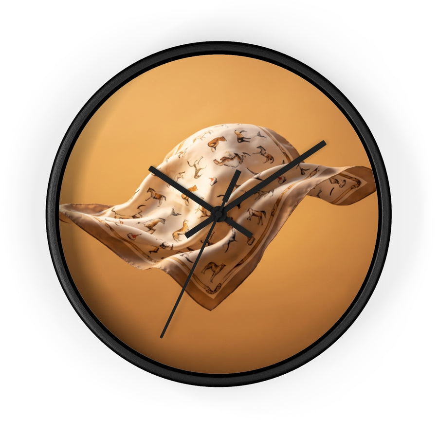 Wall Clock - Equestrian Silk Grace