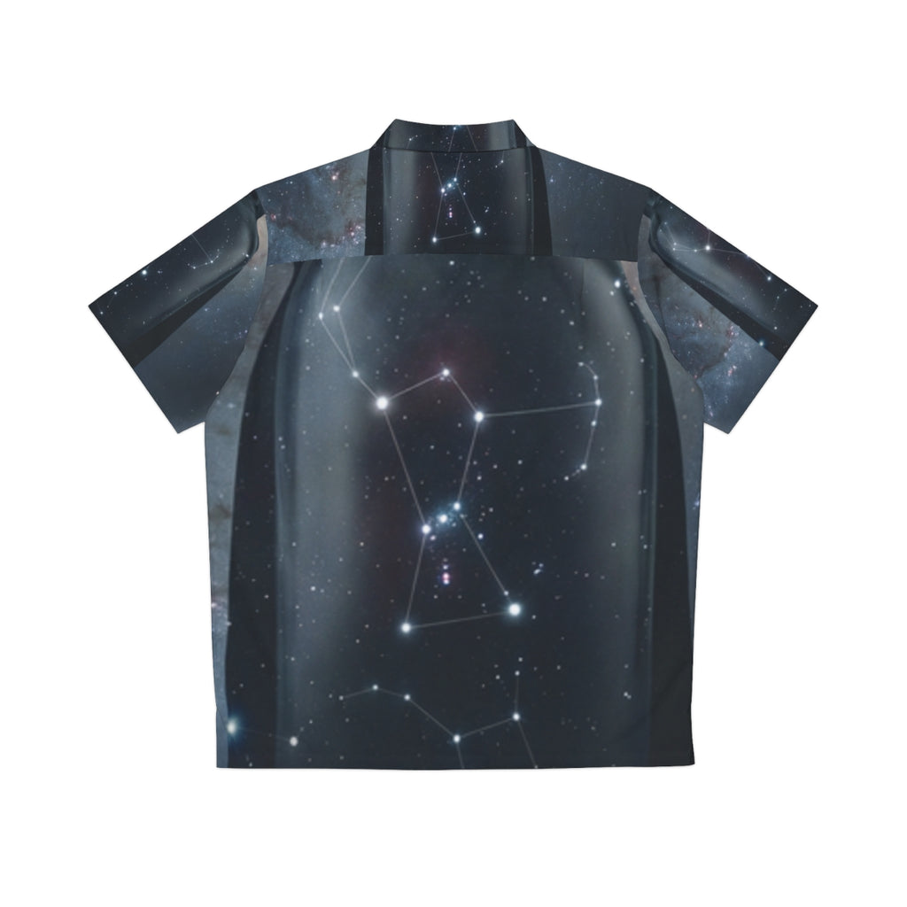 Men's Hawaiian Shirt - Cosmic Sentinel Orion Constellation...