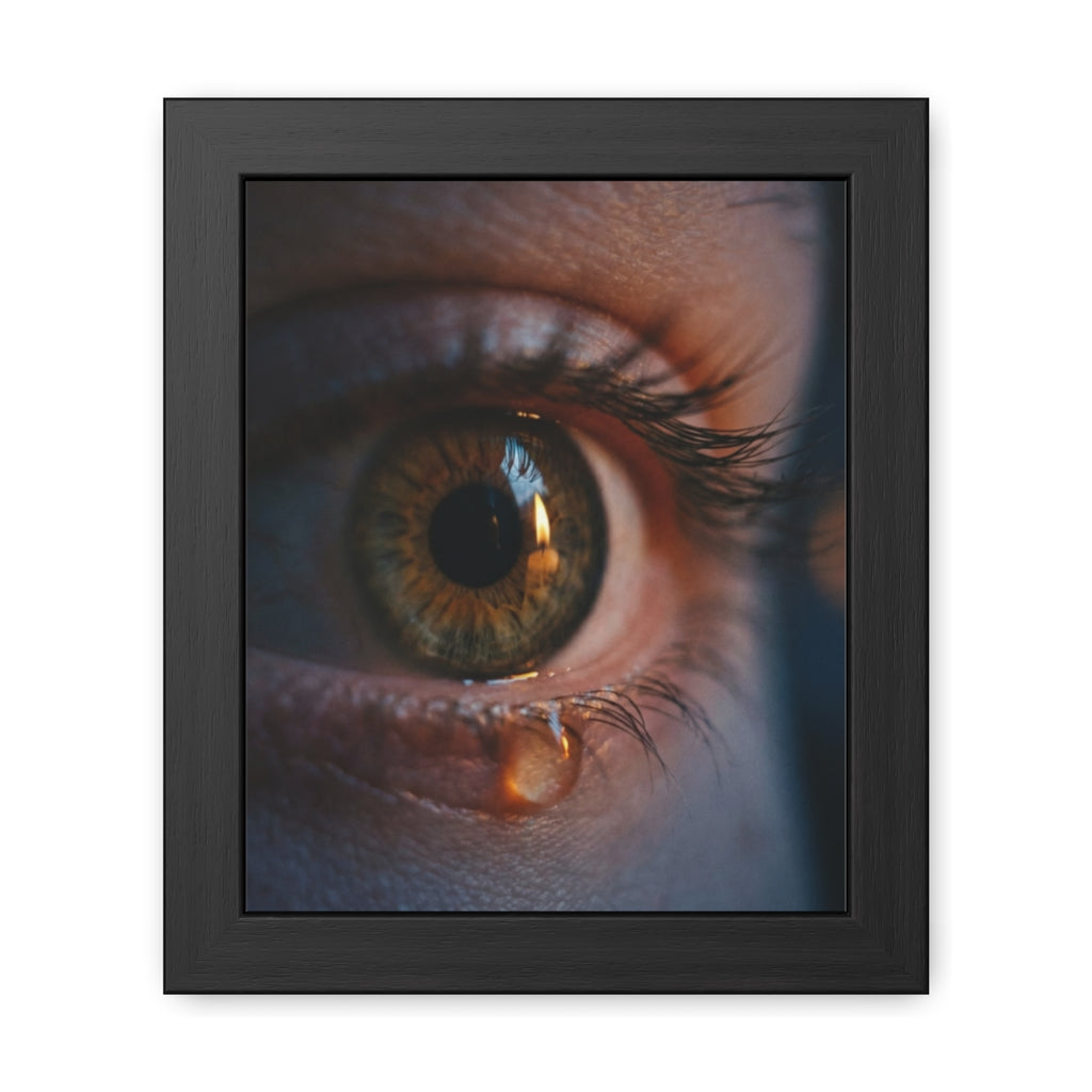 Framed Poster - Ethereal Gaze — Portrait
