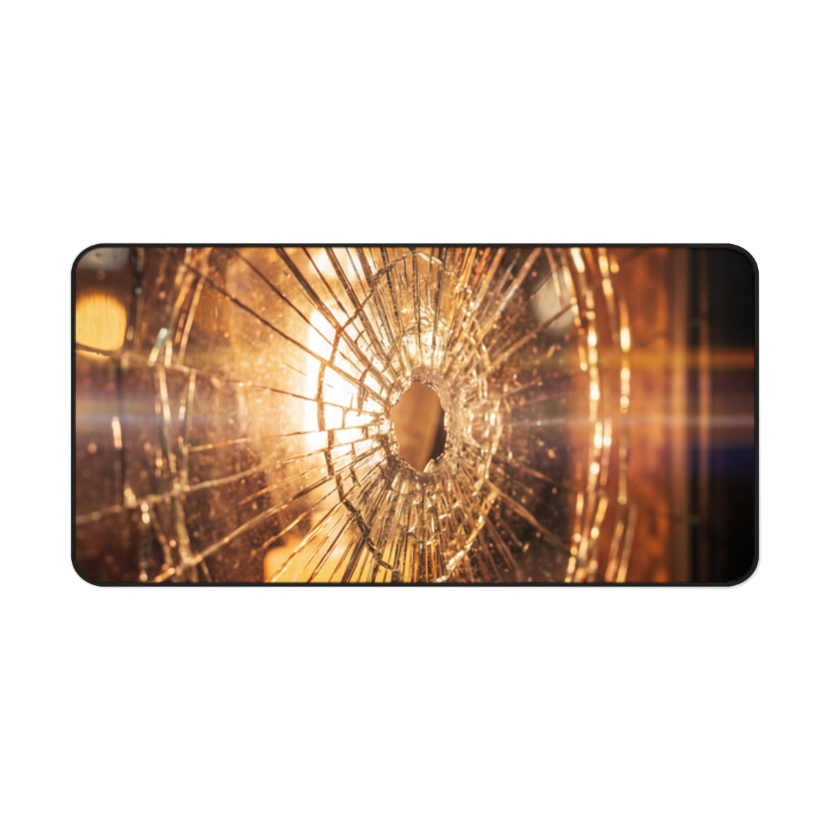 Desk Mat - Shattered Light Kinetic Art Glass | Echovira...