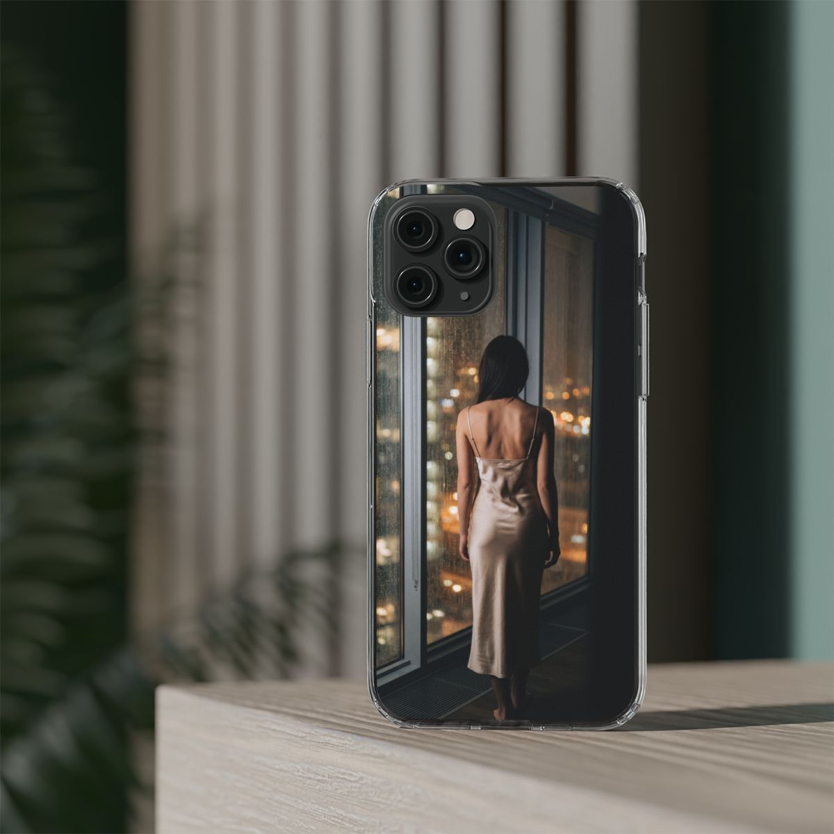 Clear Impact-Resistant Cases - Clear Phone Case - Rainy Mood...