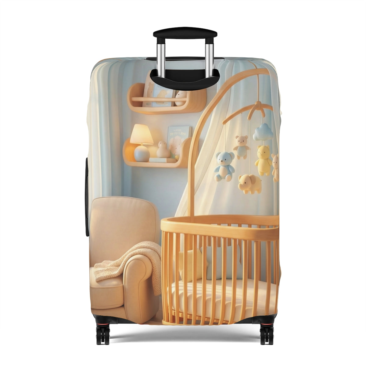 Cozy Aesthetic Luggage Cover - Safe Travels