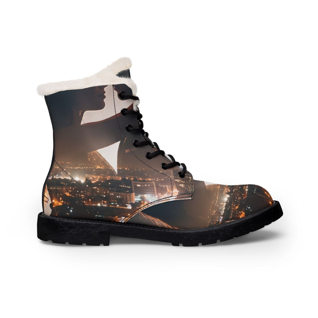 Men's Fur and Leather Boots - City Twilight | Echovira...