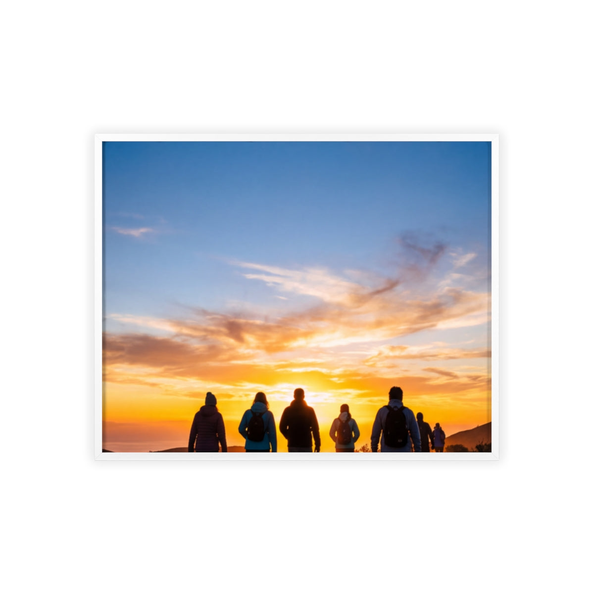 Posters with Wooden Frame - Sunrise Journey