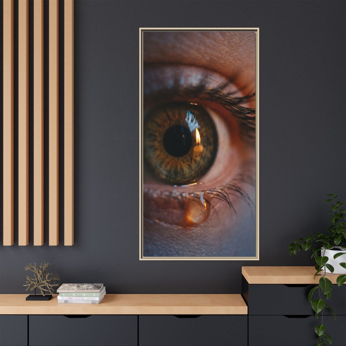 Matte Canvas, Framed - Luminous Tear
