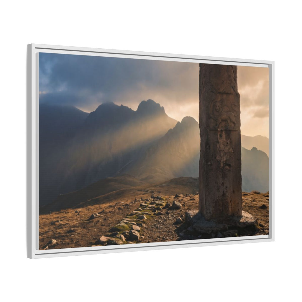 Framed Matte Canvas - Sun Peak