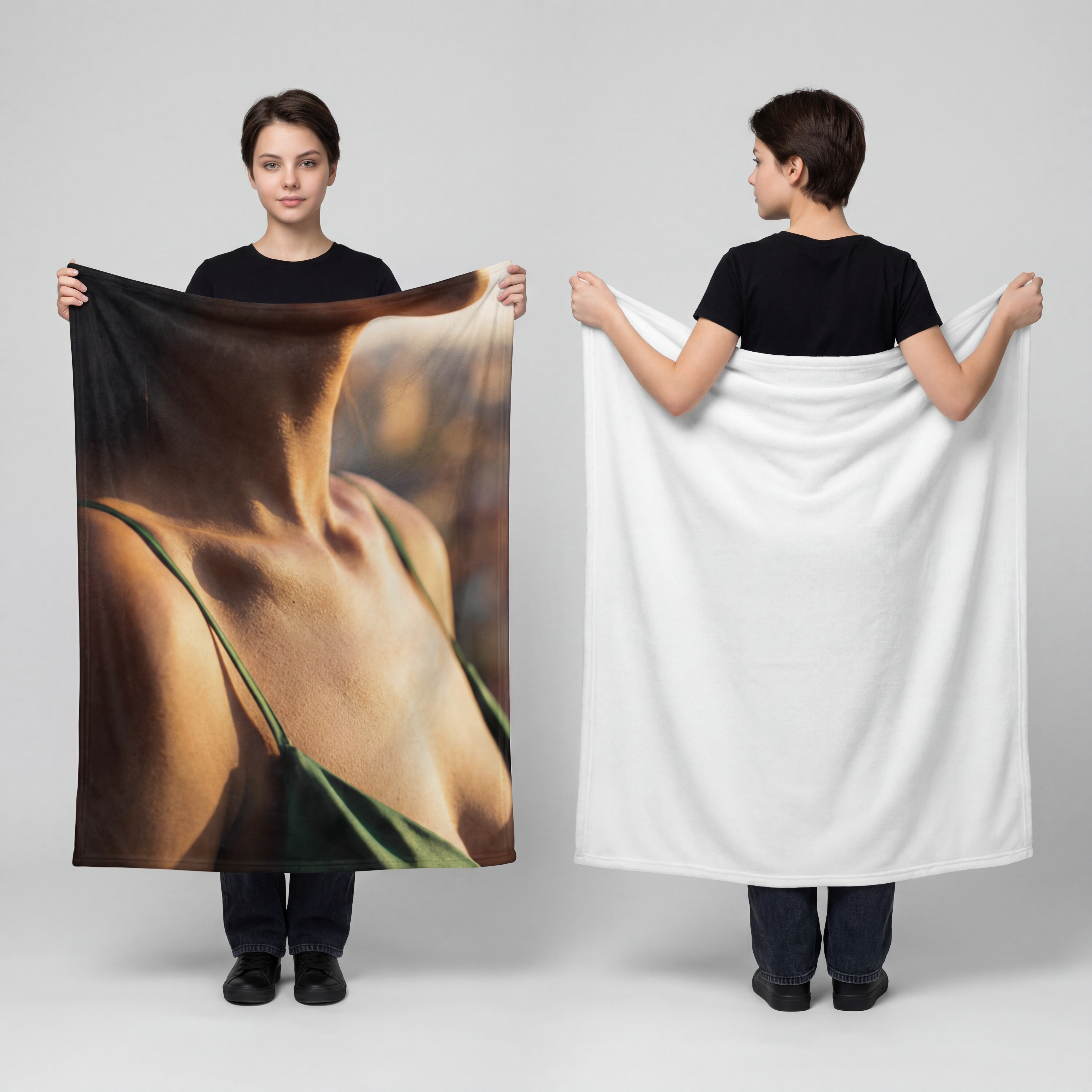 Velveteen Microfiber Blanket - Golden Comfort