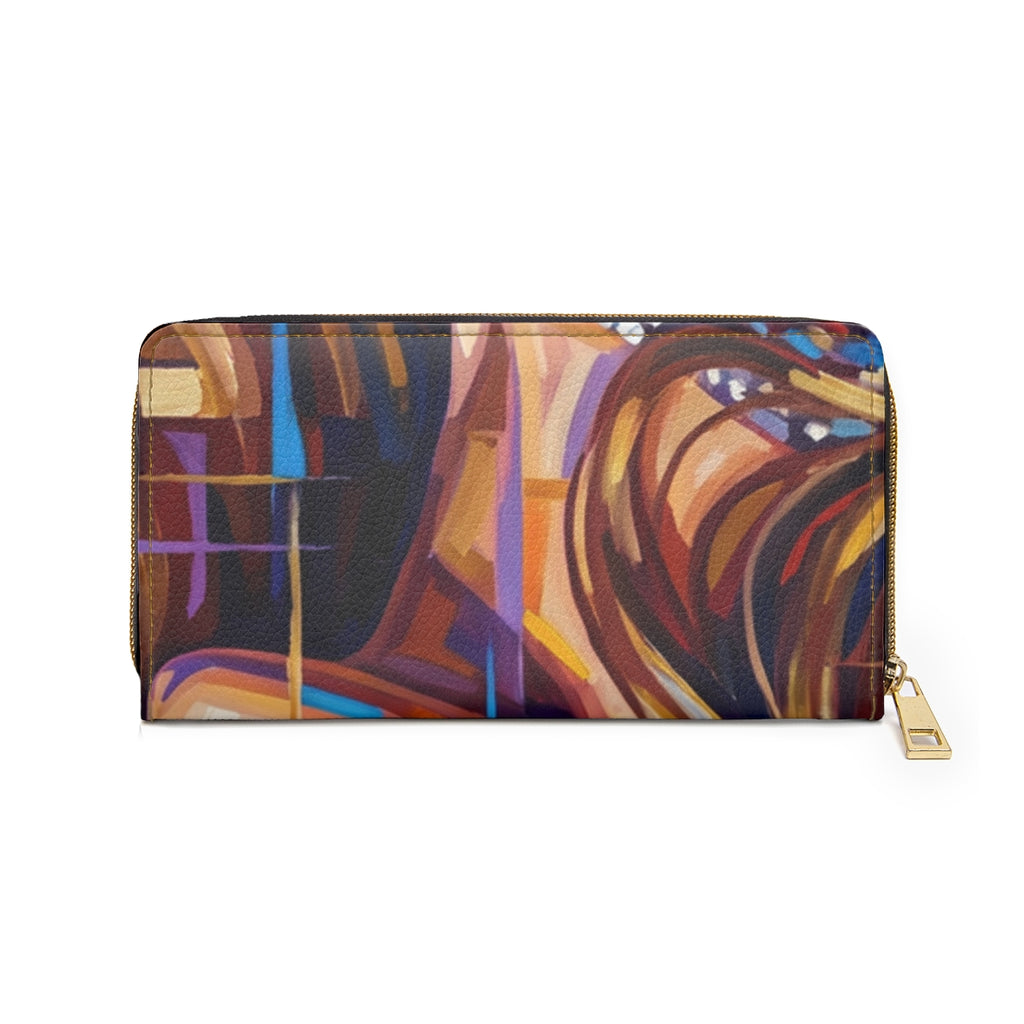 Zipper Wallet - Shattered Elegance | Echovira Gallery