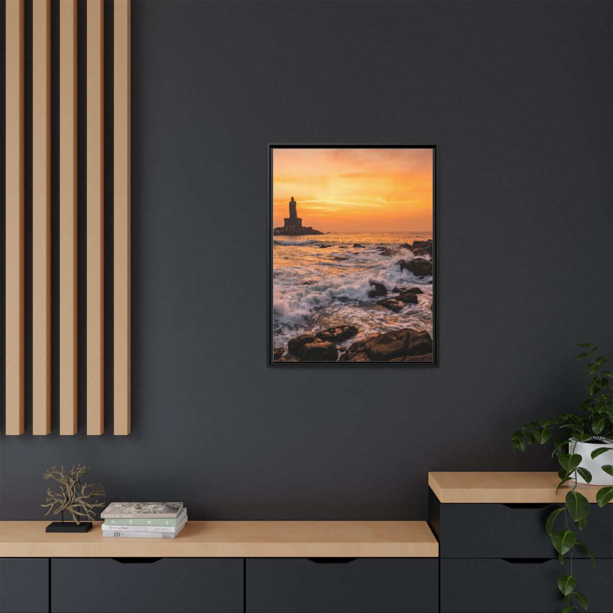Framed Matte Canvas - Majestic Golden Coast