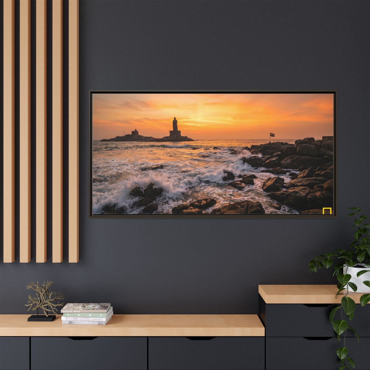 Framed Matte Canvas - Majestic Golden Coast