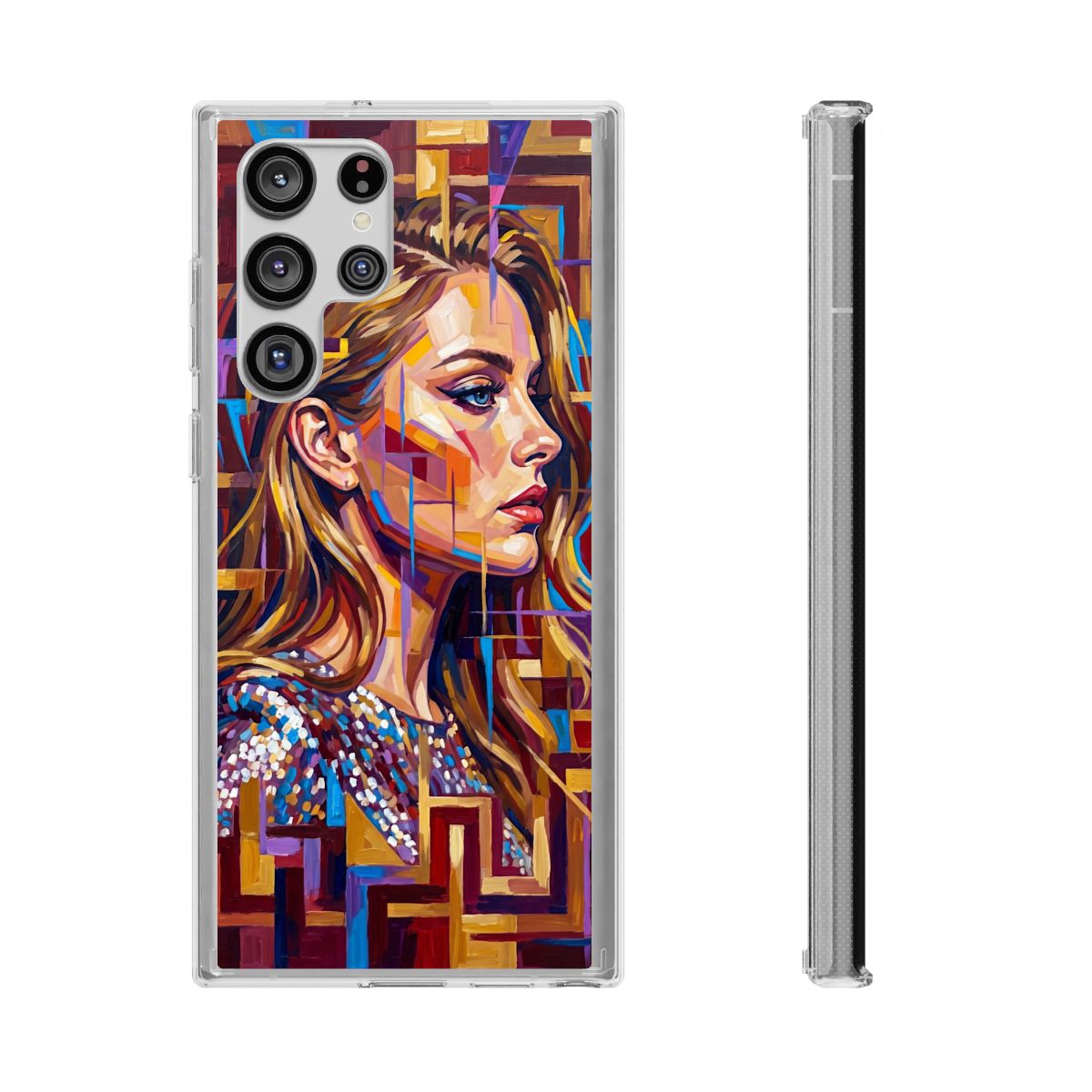 Clear Impact-Resistant Case - Shattered Elegance | Echovira...