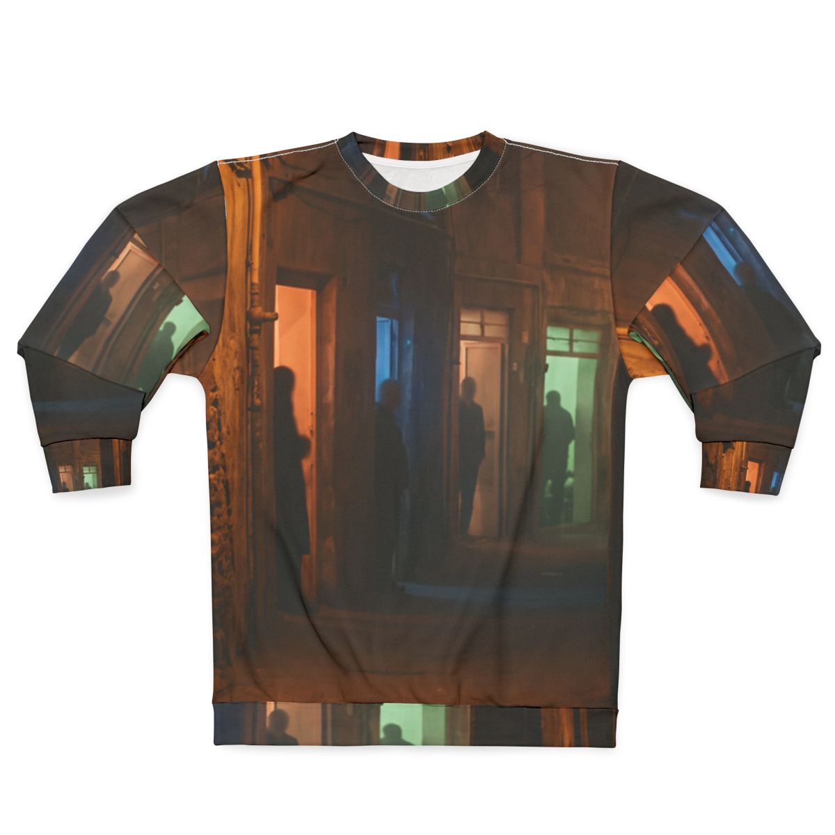 Men's Unisex Sweatshirt - Nocturnal Alleyway Misty Street......