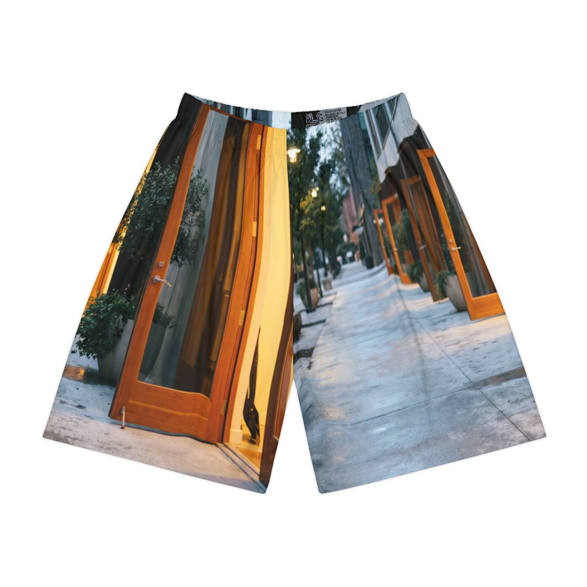 Men's Sports Shorts - Twilight Promenade | Echovira Gallery