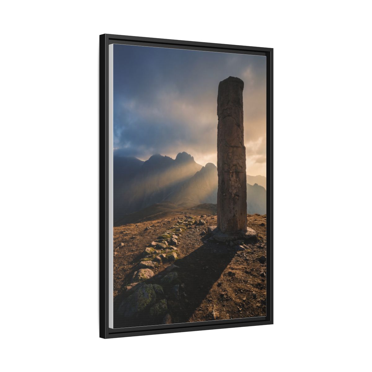 Framed Matte Canvas - Sun Peak