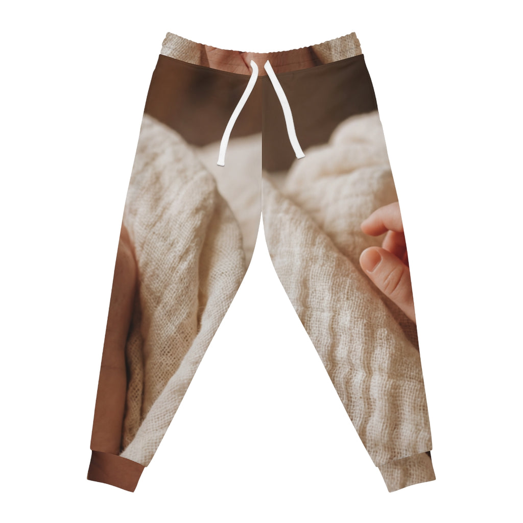 Athletic Joggers - Soft Cream Minimalist