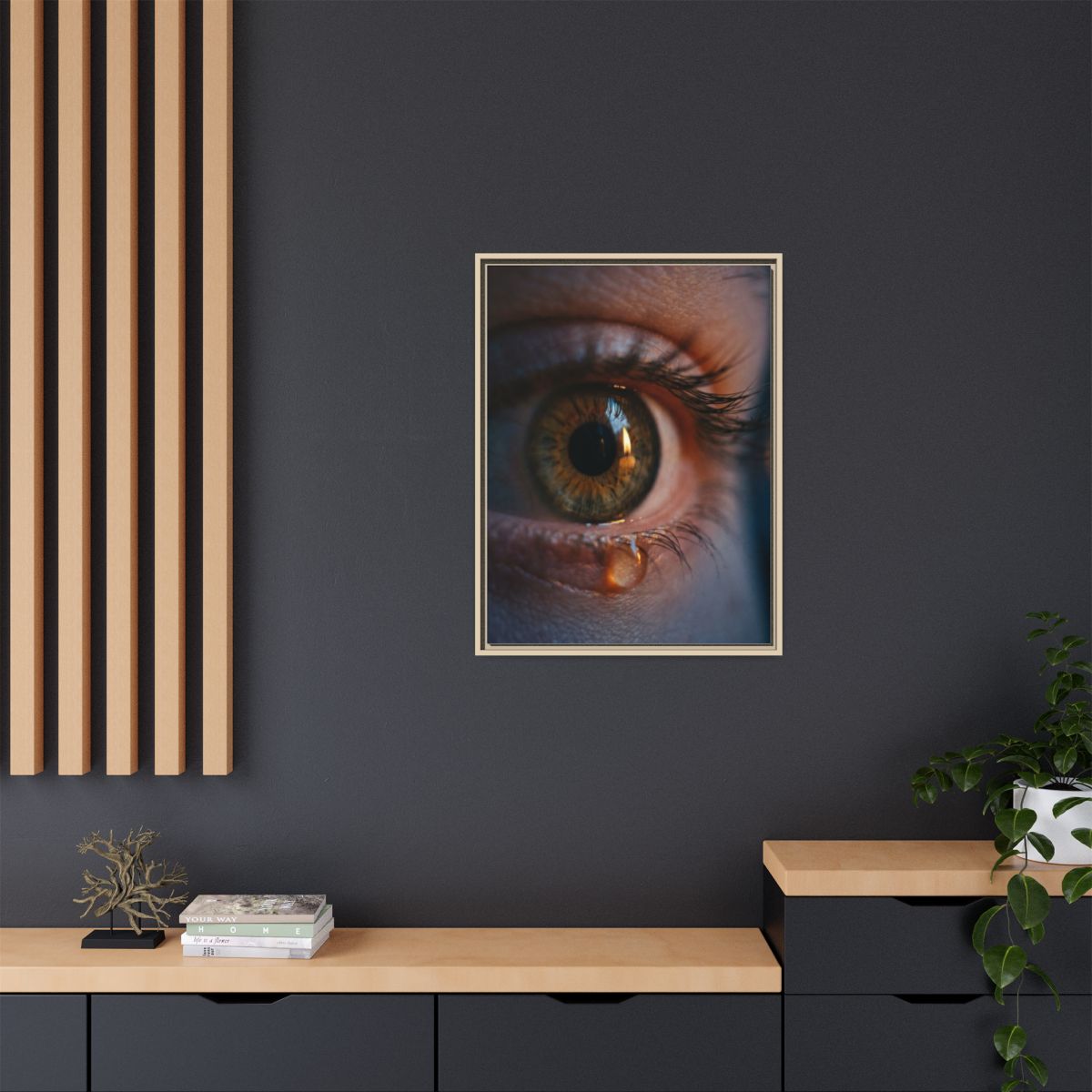 Matte Canvas, Framed - Luminous Tear