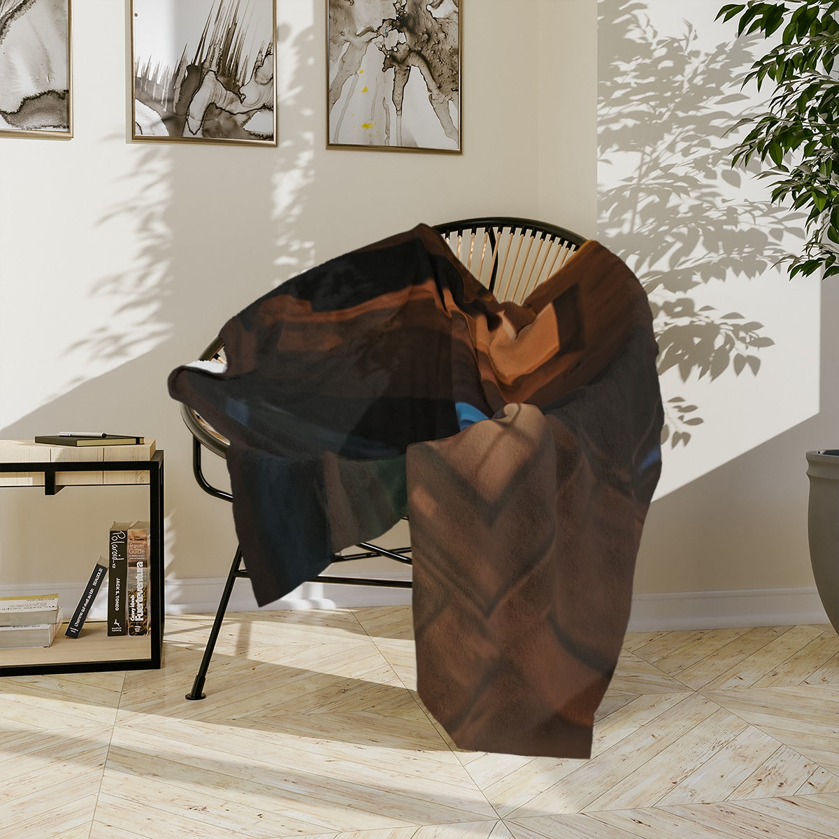 Velveteen Microfiber Blanket - Shadowed Alleyway Mystery Art...