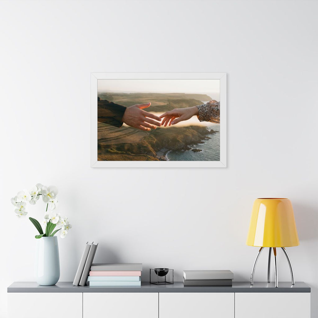 Framed Horizontal Poster - The Infinite Touch | Ethereal......