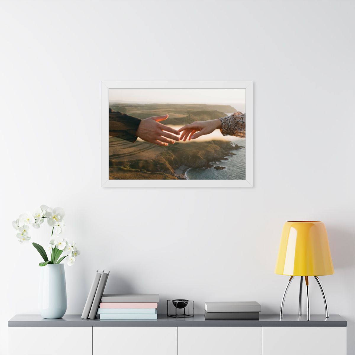 Framed Horizontal Poster - The Infinite Touch | Ethereal......