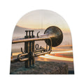 Baby Beanie with Golden Brass Trumpet Art