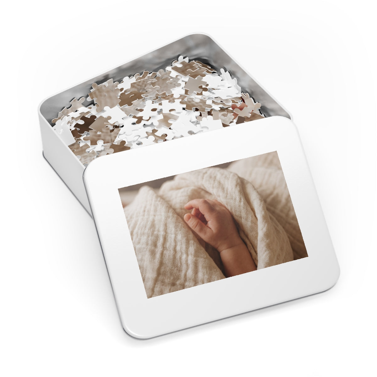 Jigsaw Puzzle with Tin - Serene Focus