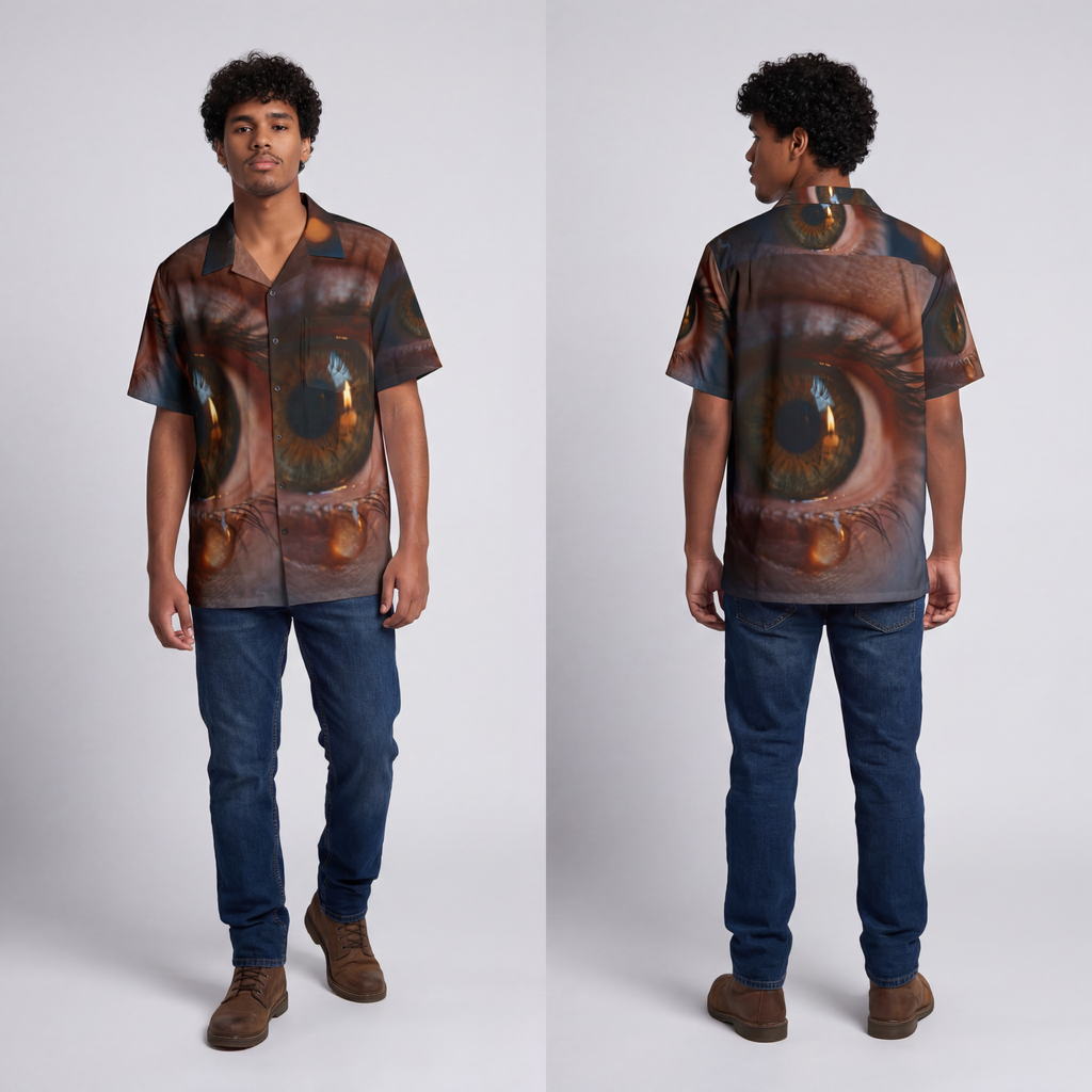 Men's Hawaiian Shirt - Luminous Tear