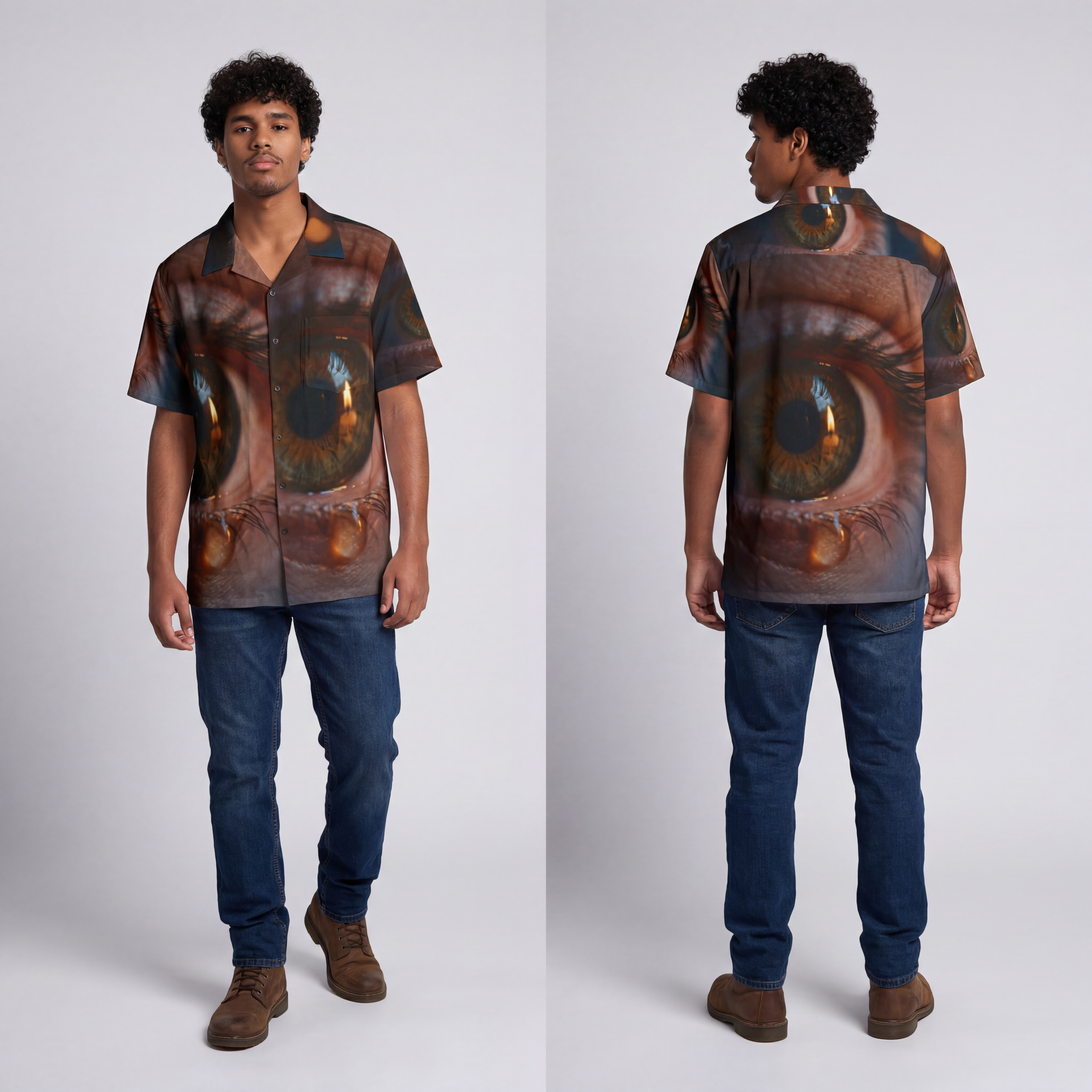 Men's Hawaiian Shirt - Luminous Tear