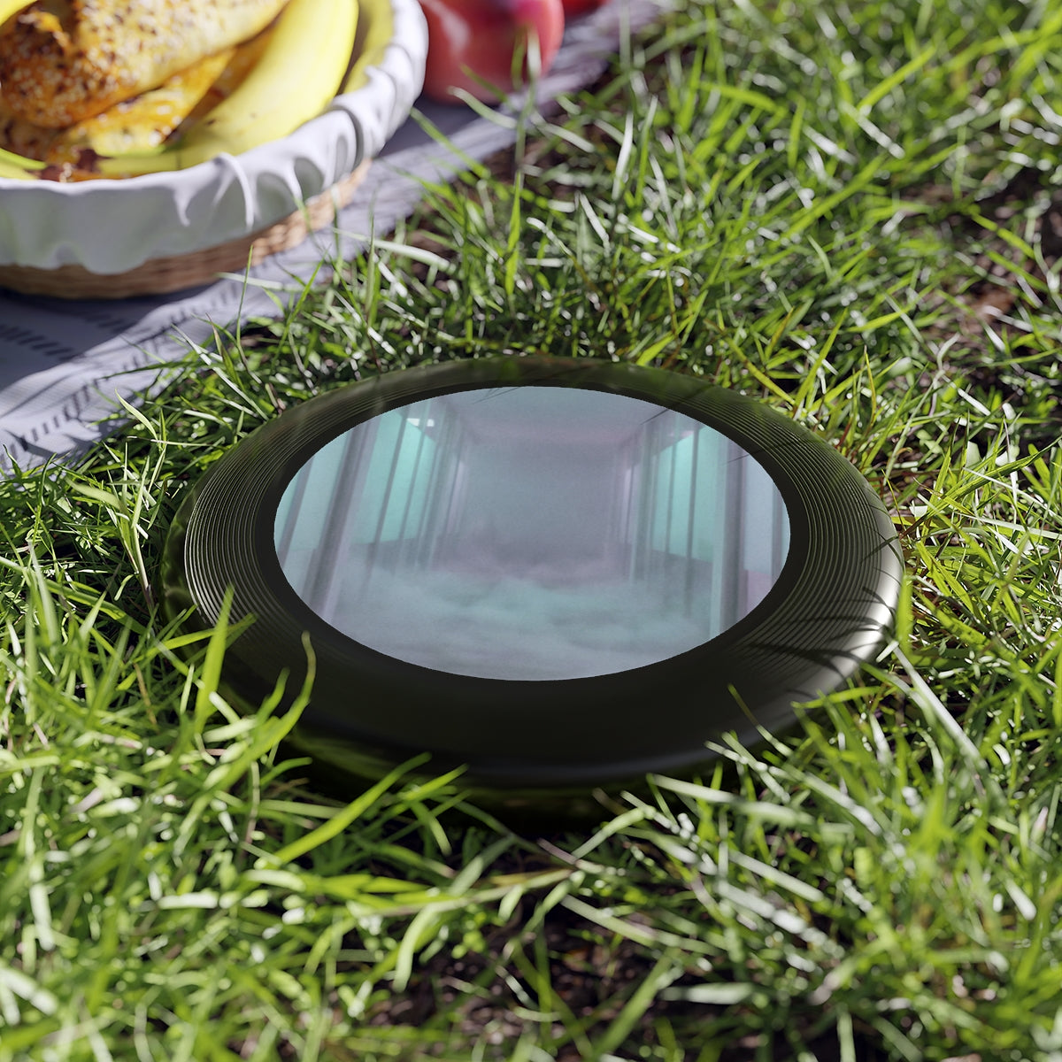 Wham-O Frisbee - Liminal Corridor Fog Art Print | Echovira...