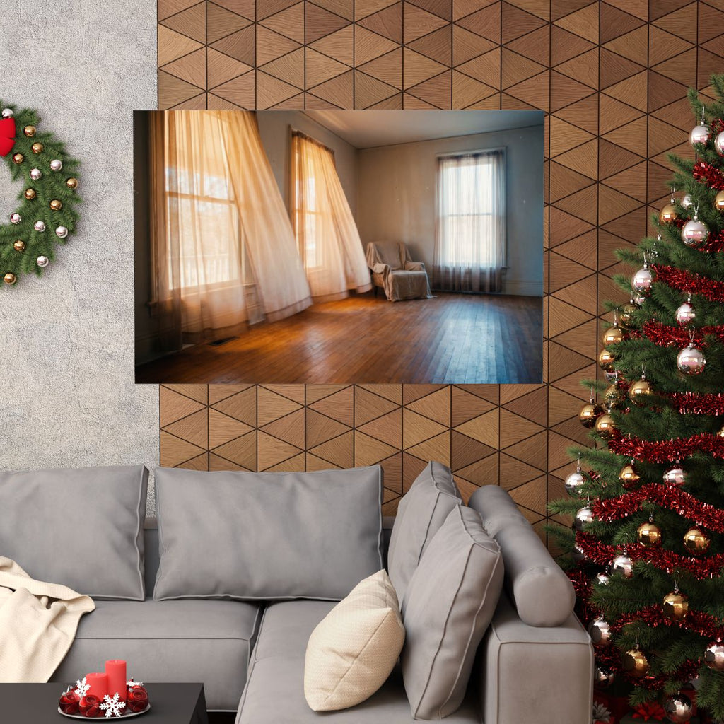 Matte Horizontal Poster - Amber Glow Room (10×8 & 54×36) |...