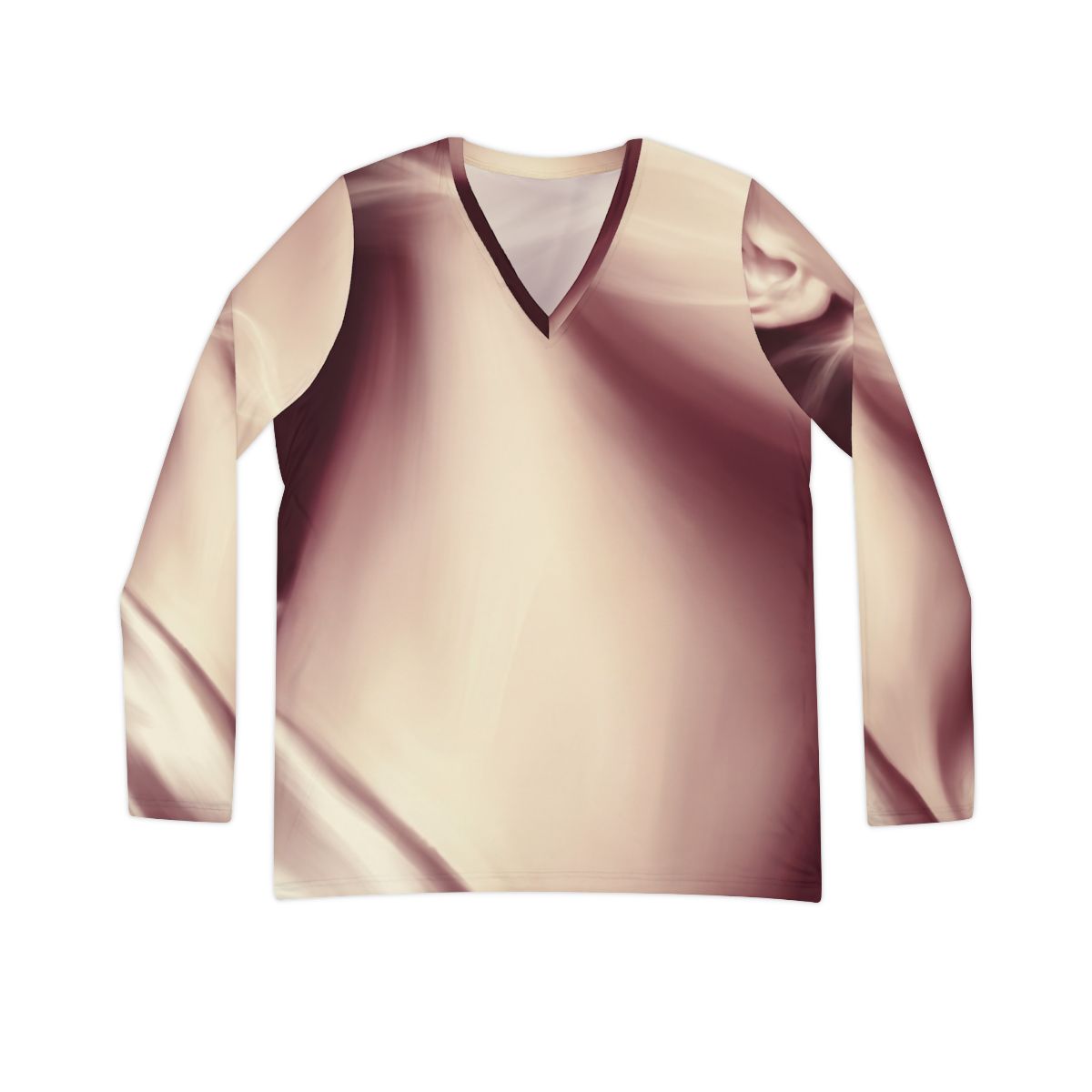 Women's Long Sleeve V-neck - Whispered Shadows | Echovira...