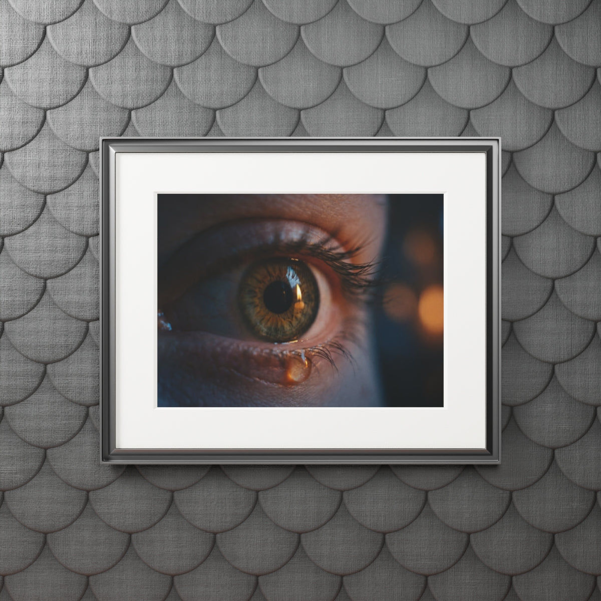 Framed Art Print - Luminous Tear — Landscape