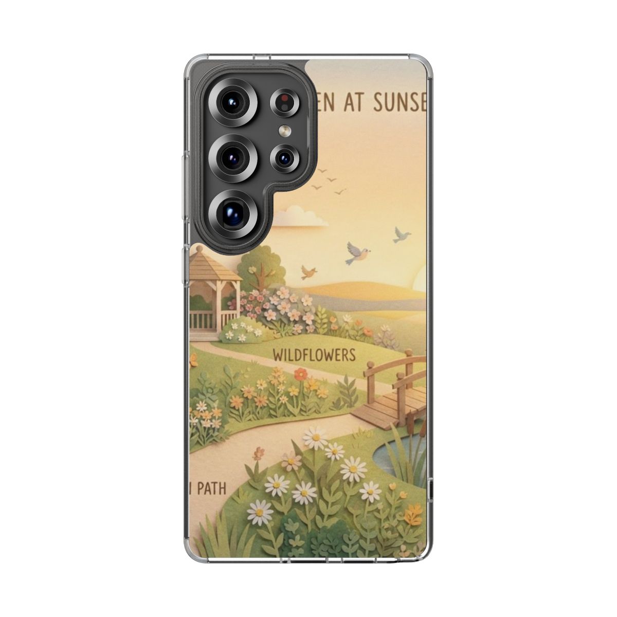 Clear Impact-Resistant Cases - Clear Phone Case - Sunset......