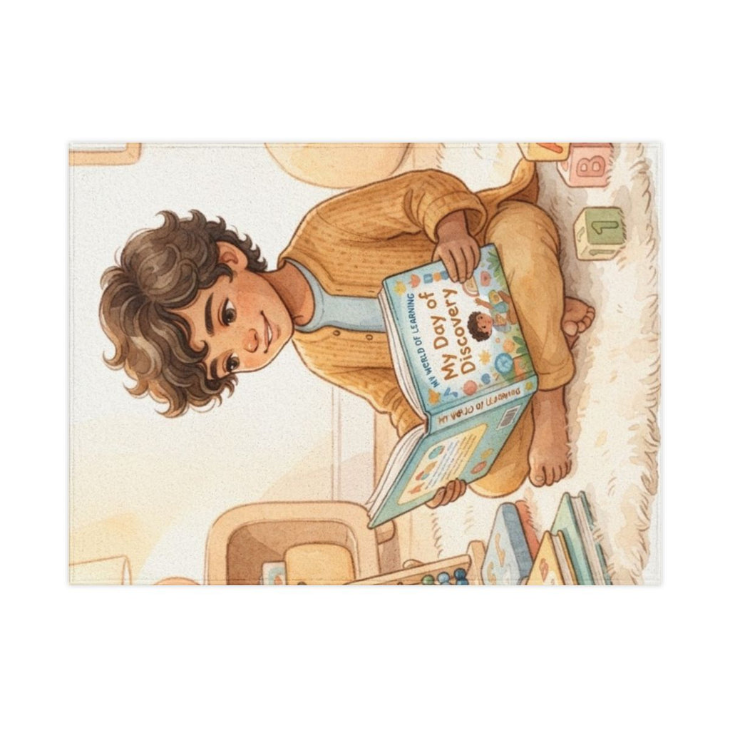 Toddler Blanket - Curious Minds Watercolor Canvas Art |...