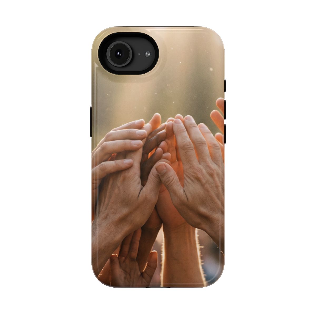 Impact-Resistant Cases - Golden Rays of Unity Wall Art |...