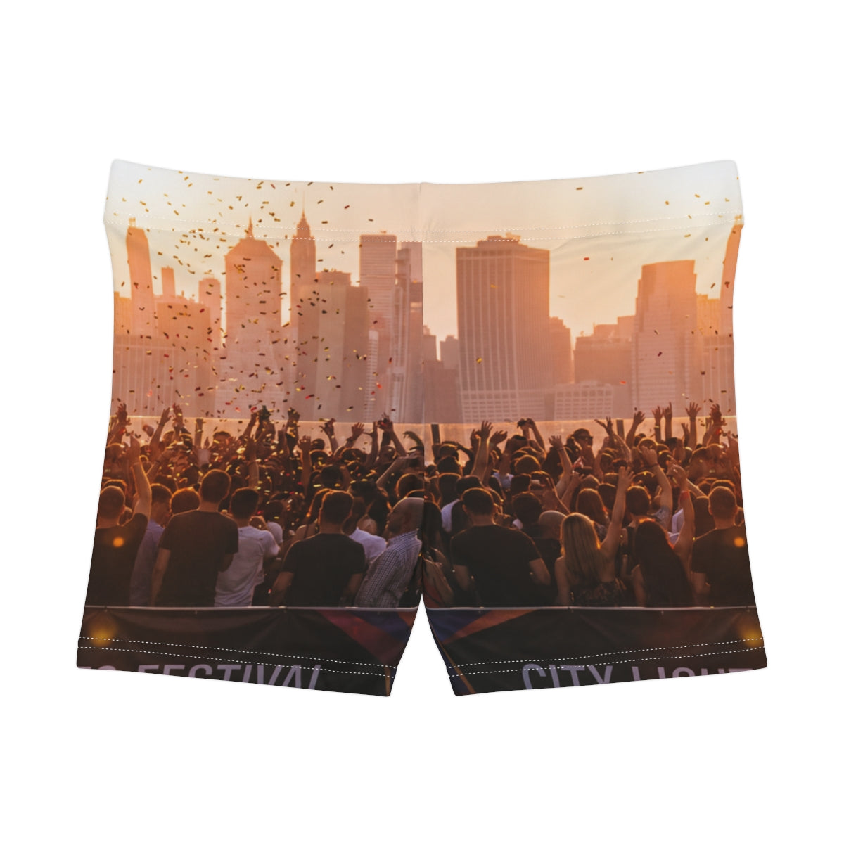Women's Shorts - City Lights Festival | Echovira Gallery