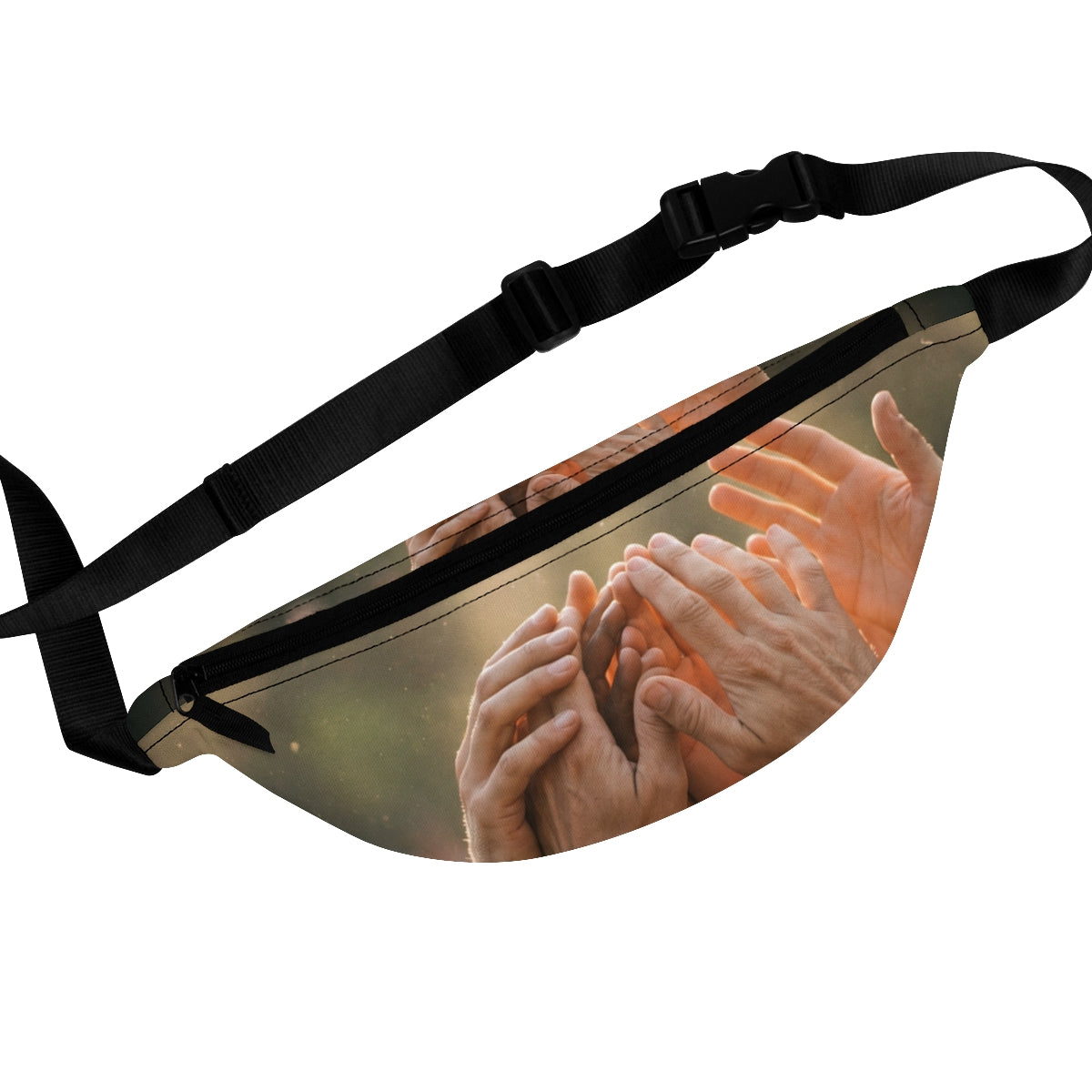 Fanny Pack - Golden Rays of Unity Wall Art | Echovira...