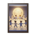 Framed Vertical Poster - Moonlit Lullaby — Walnut (11×14......
