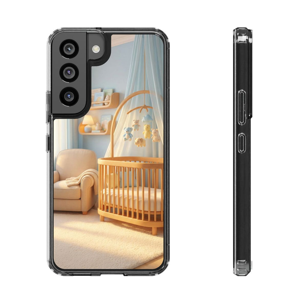 Clear Impact-Resistant Cases - Soft Blue Clear Phone Case...