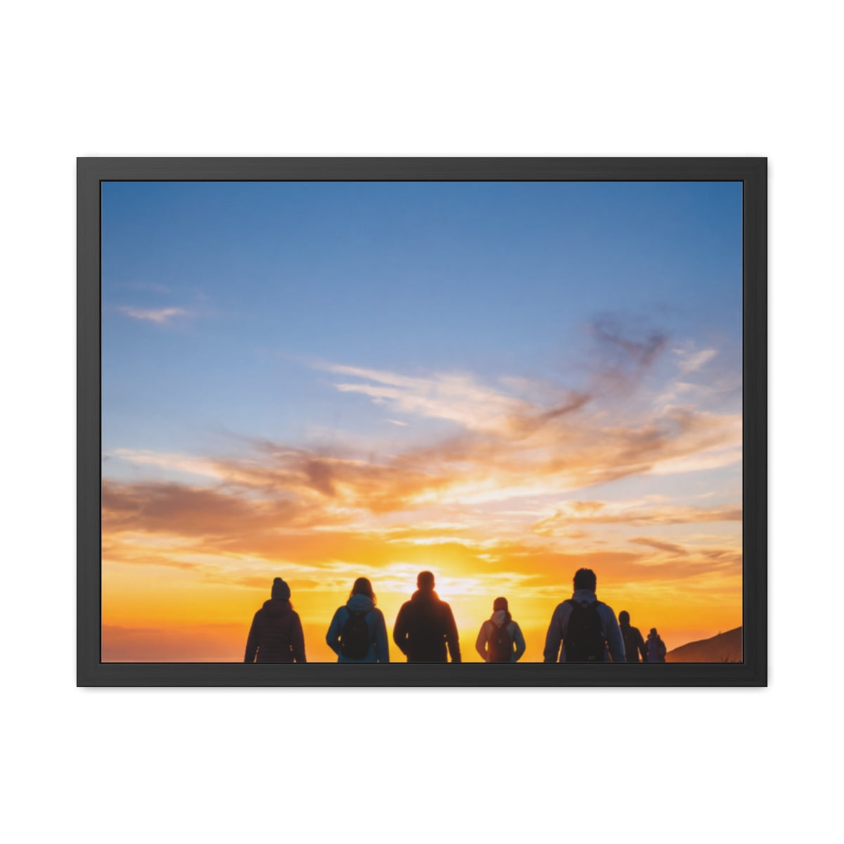 Framed Poster - Sunset Silhouette