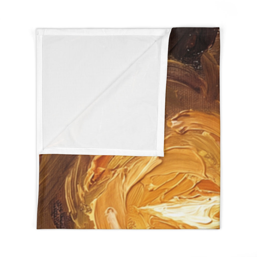 Baby Swaddle Blanket with Candle Flame Art