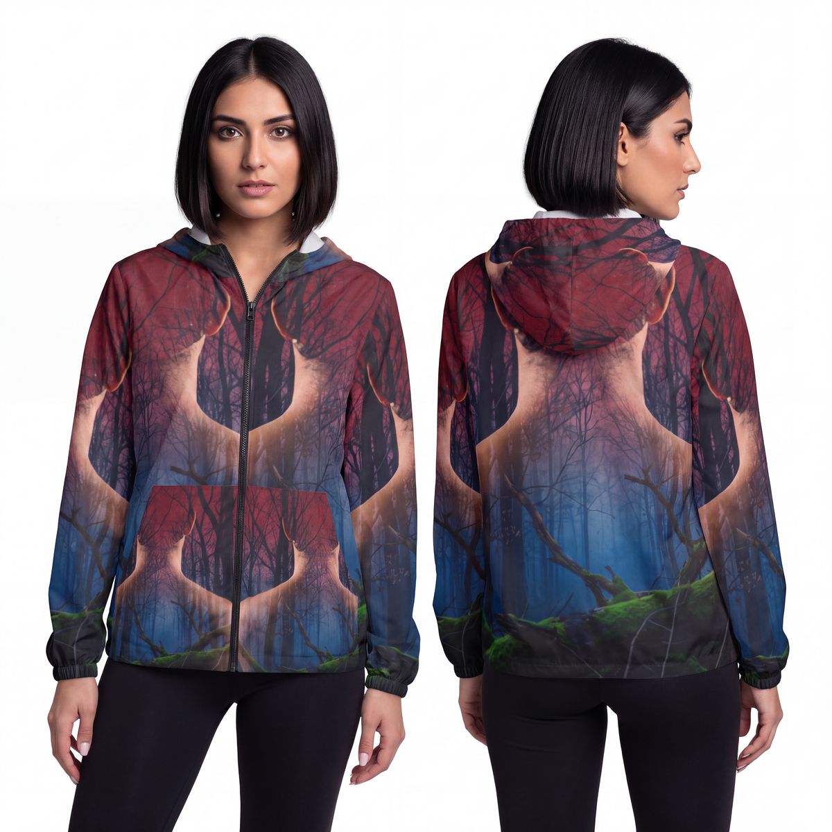 Unisex Windbreaker - Twilight Canopy Shell | Echovira...