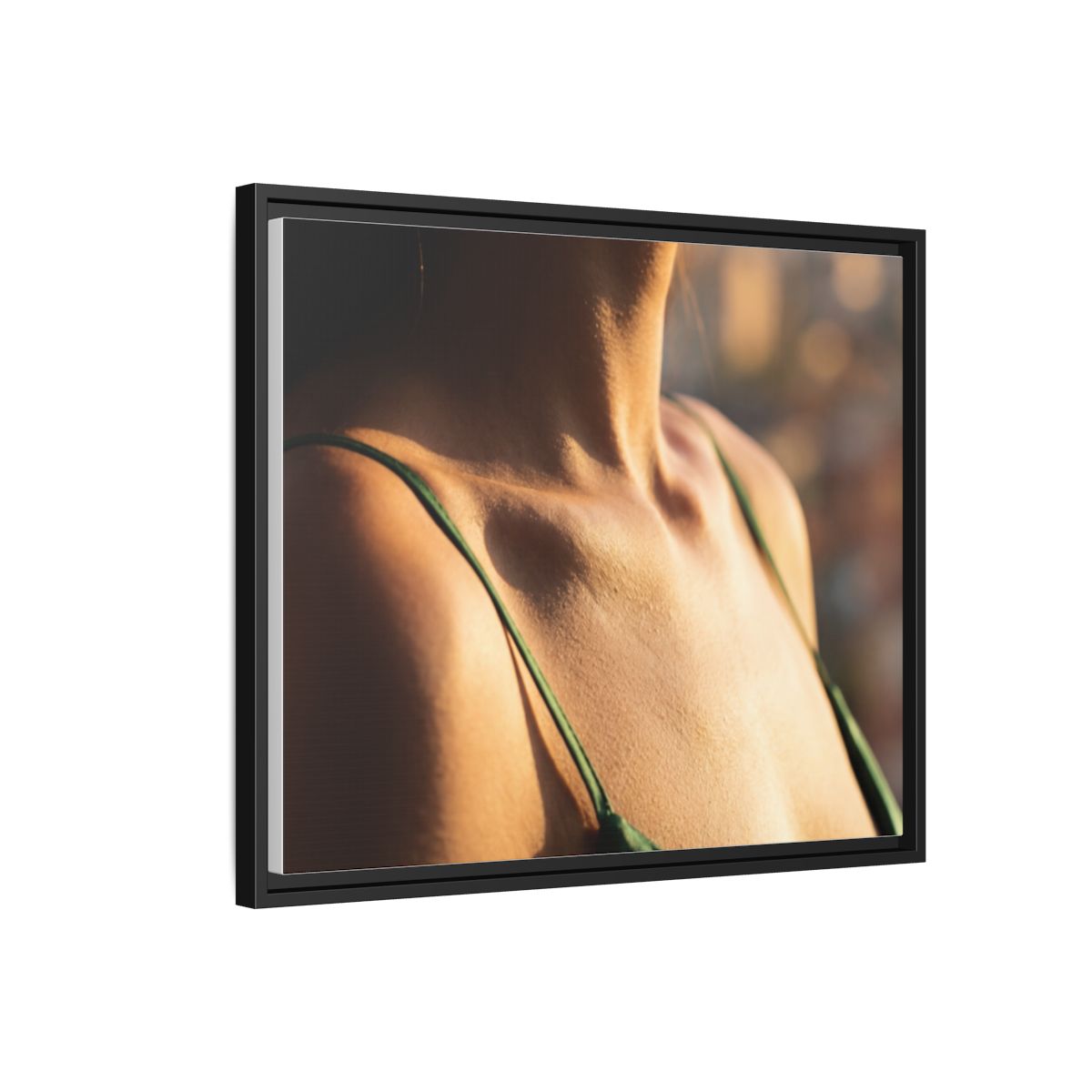 Matte Canvas Framed - Golden Hour Portrait — Black / 1.25"