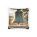 Poly Velvet Pillow - Rustic Bell at Golden Hour Wall Decor |...