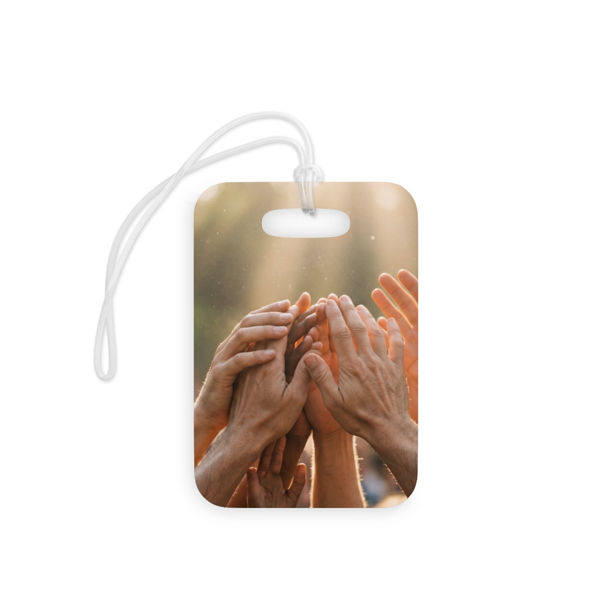 Luggage Tags - Golden Rays of Unity Wall Art | Echovira...
