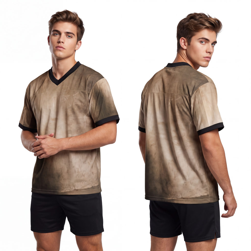 Men's Unisex Football Jersey - Shadows of the Citadel moody...