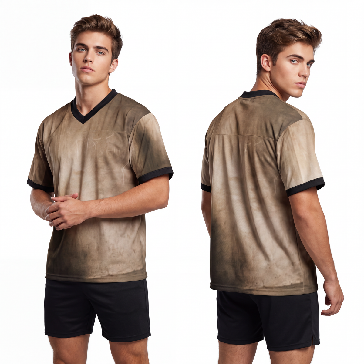 Men's Unisex Football Jersey - Shadows of the Citadel moody...