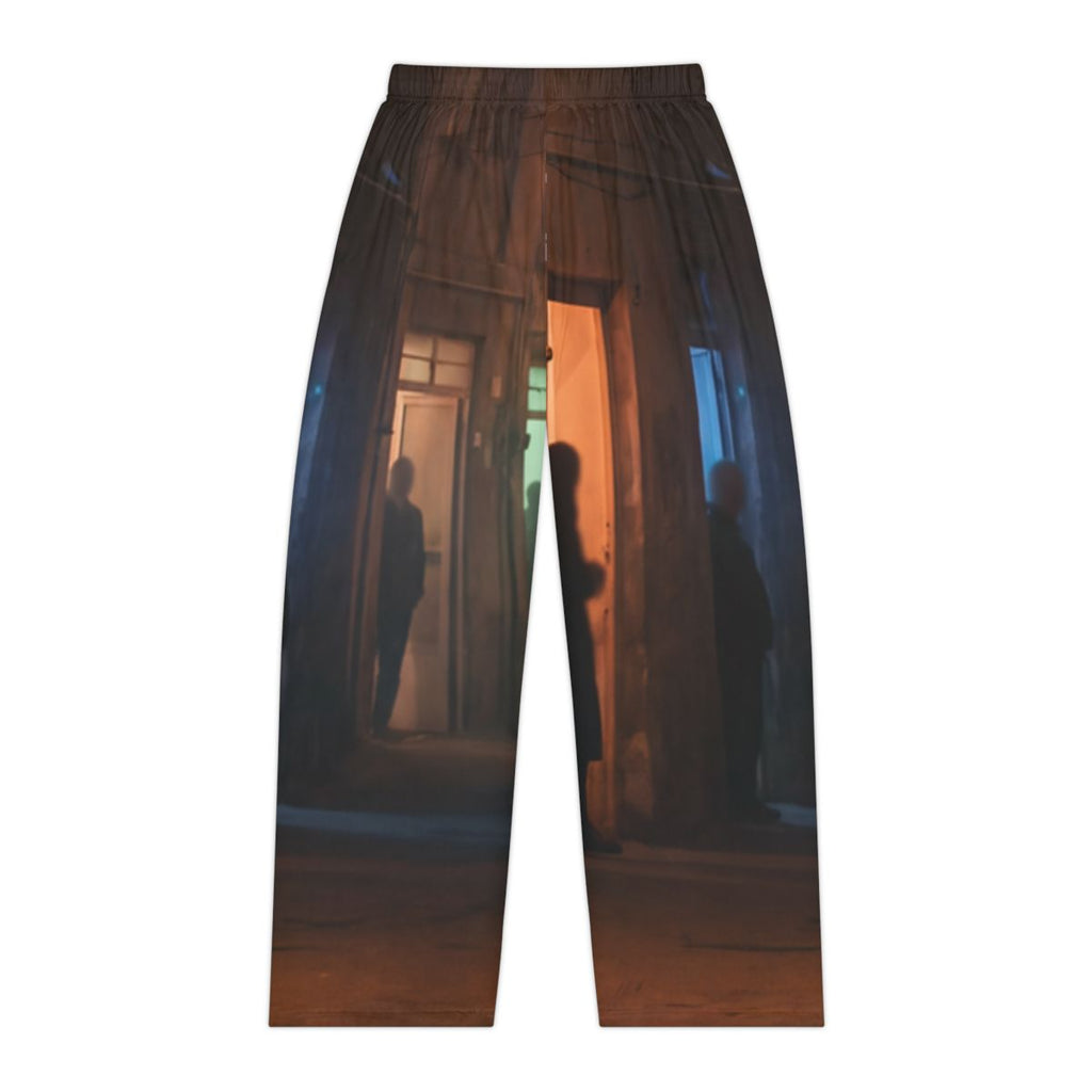 Women's Pajama Pants - Shadowed Alleyway Mystery Art Print |...